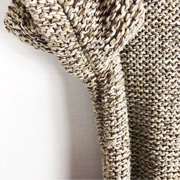 J. Jill Open Knit Cotton Pull Over Sweater | Beige Brown | Size Small - Picture 8 of 10